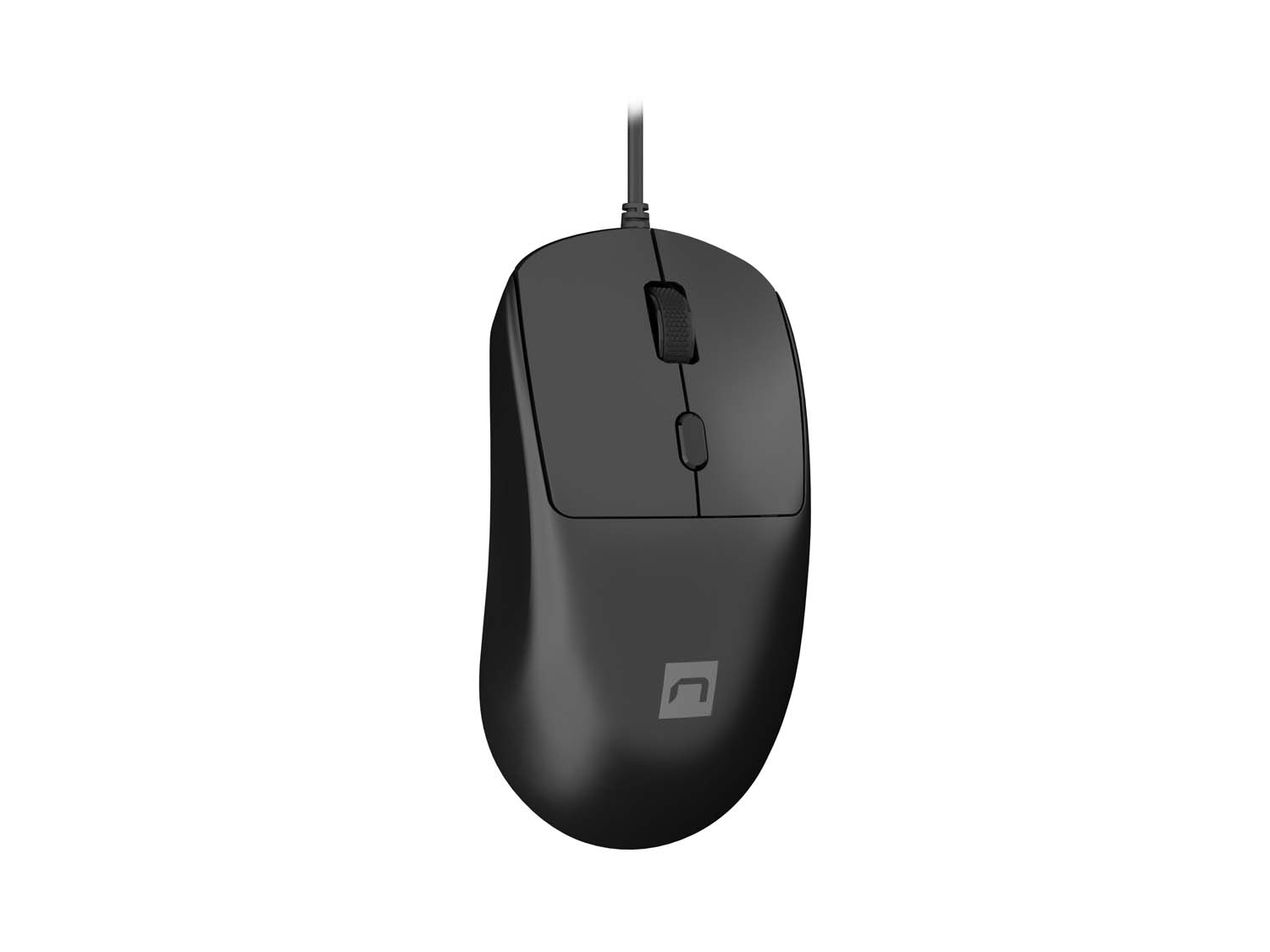 Natec laserová myš HAWK 2/ Kancelárska/ Laserová/ 2 400 DPI/ Drôtové USB-A/ Čierna 