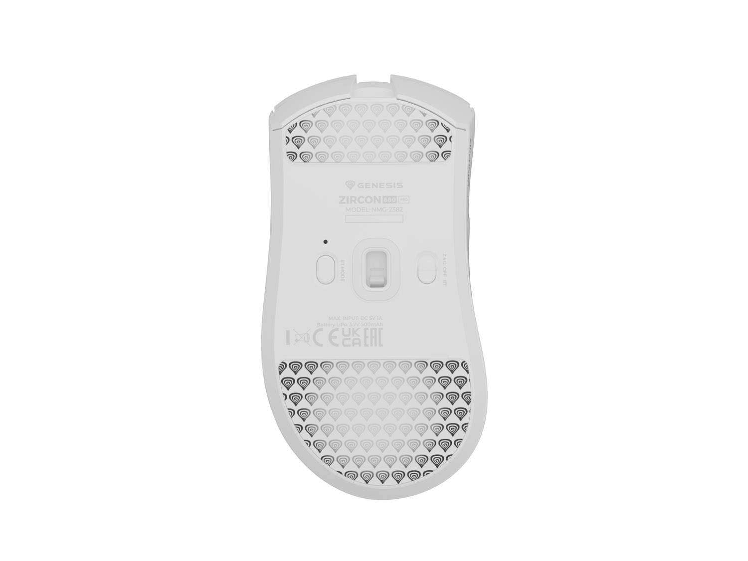 Herná bezdrôtová myš Genesis ZIRCON 880 PRO/ Herná/ Optická/ 30 000 DPI/ USB+BT/ Biela 