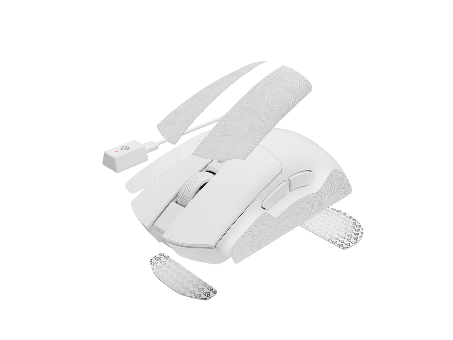 Herná bezdrôtová myš Genesis ZIRCON 880 PRO/ Herná/ Optická/ 30 000 DPI/ USB+BT/ Biela 