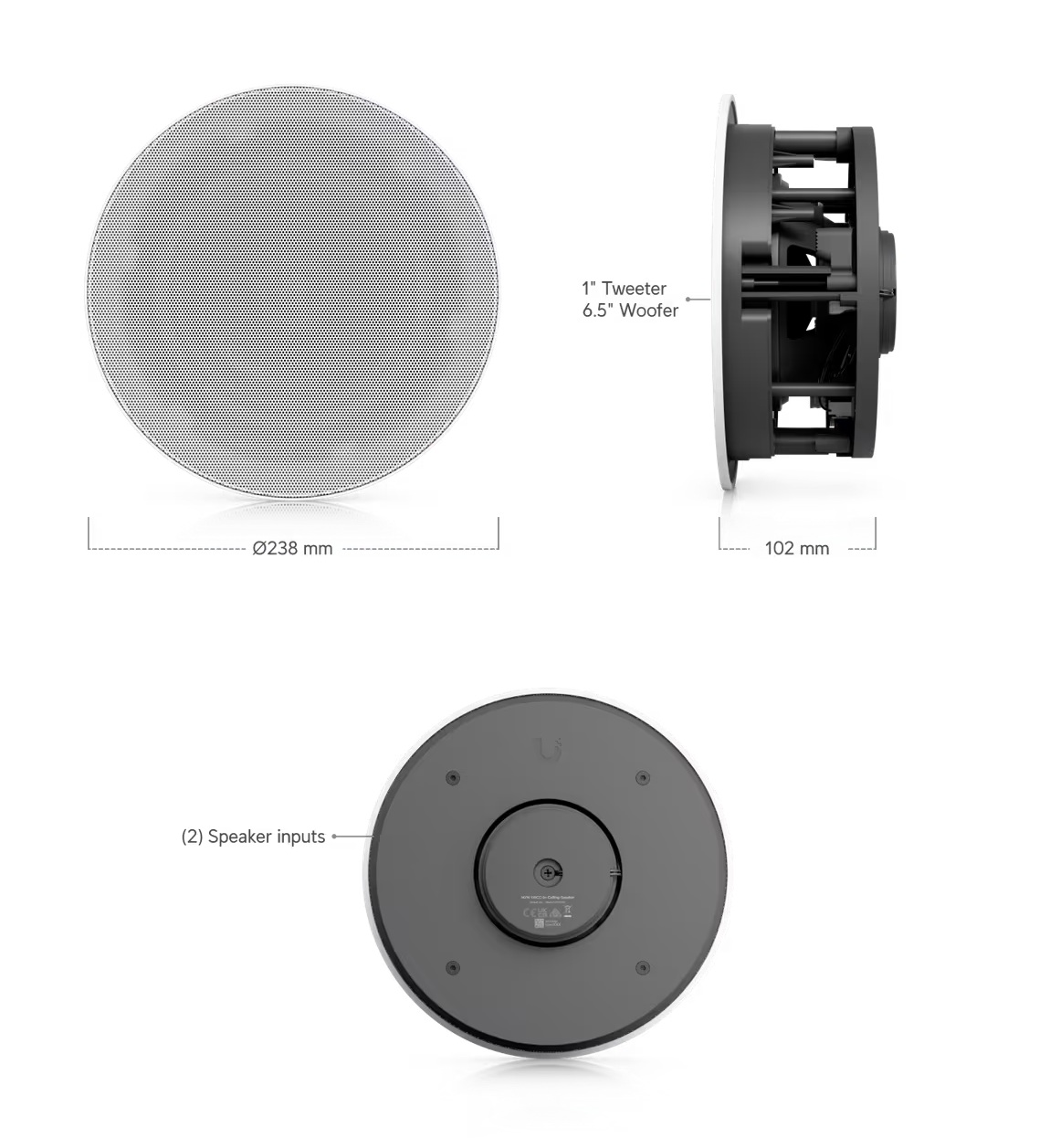 Ubiquiti UACC-In-Ceiling-Speaker - UniF Play In-Ceiling Speaker 