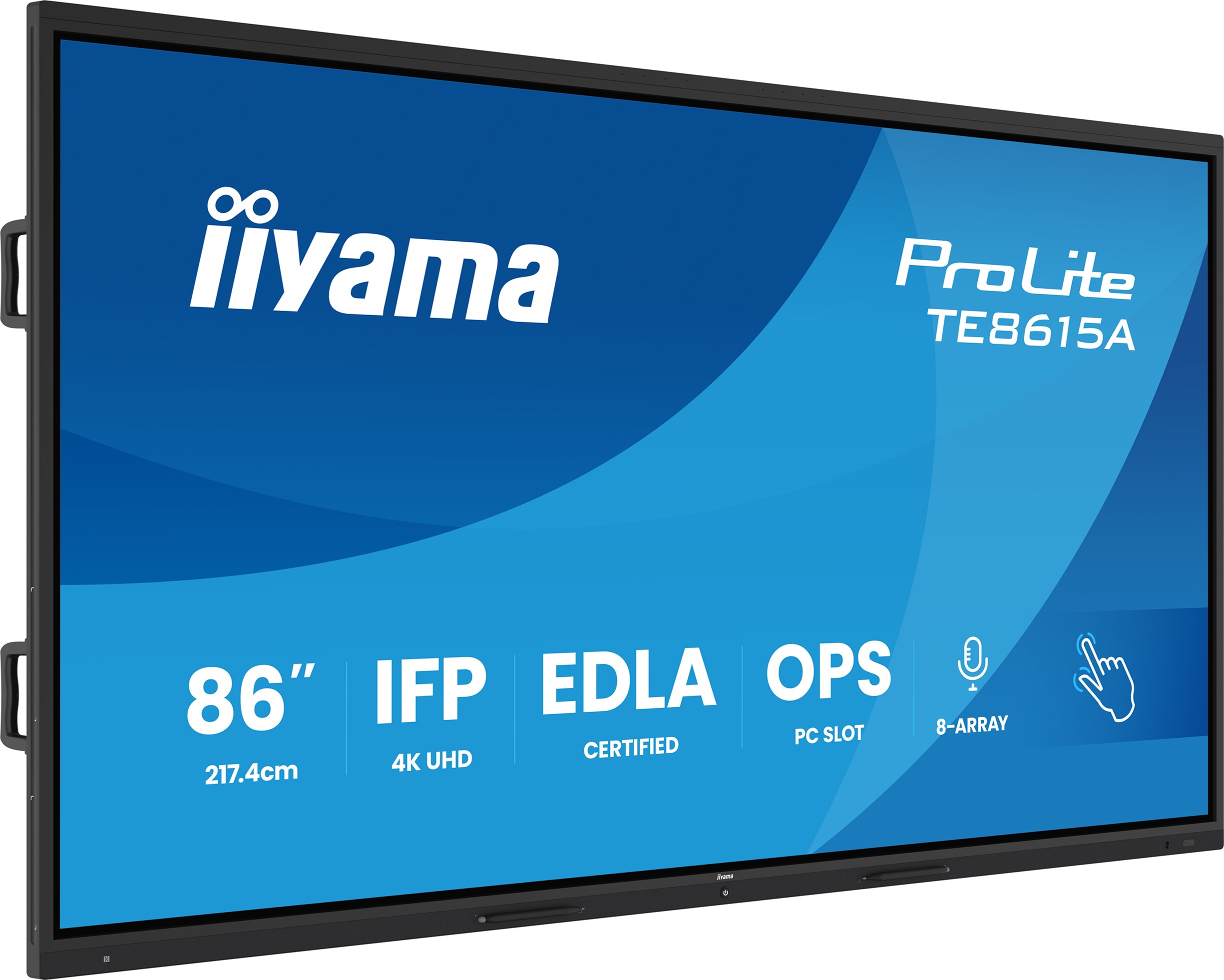 86" iiyama TE8615A-B2AG: IPS, 4K, EDLÁ, NFC 