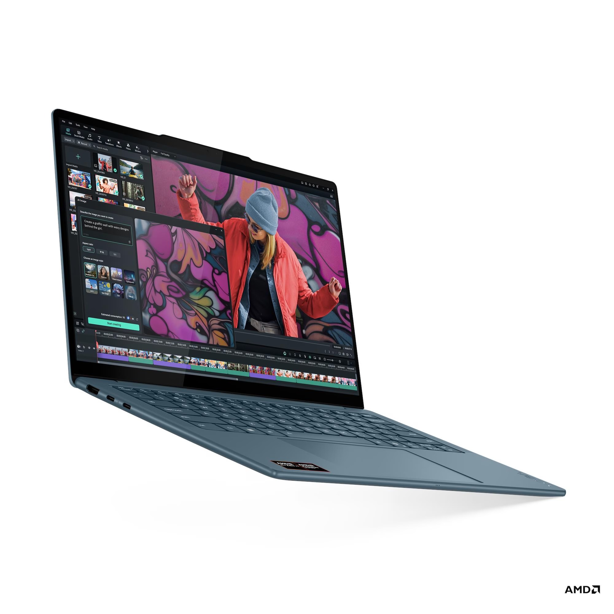 Lenovo Yoga Slim 7/ 14AKP10/ AI7-350/ 14"/ 2880x1800/ 16GB/ 1TB/ AMD int/ W11H/ Tidal Teal/ 3R On-Site 