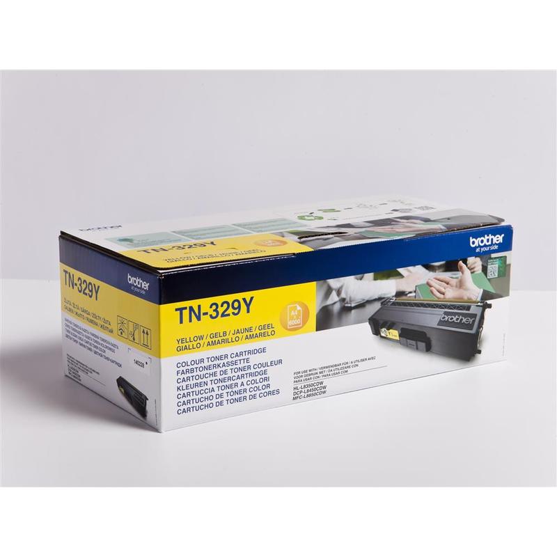 Brother TN-329Y, toner žltá, 6 000 str.