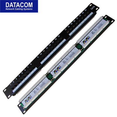 DATACOM Patch panel 24x RJ-45, Cat5e UTP, 1U, 19