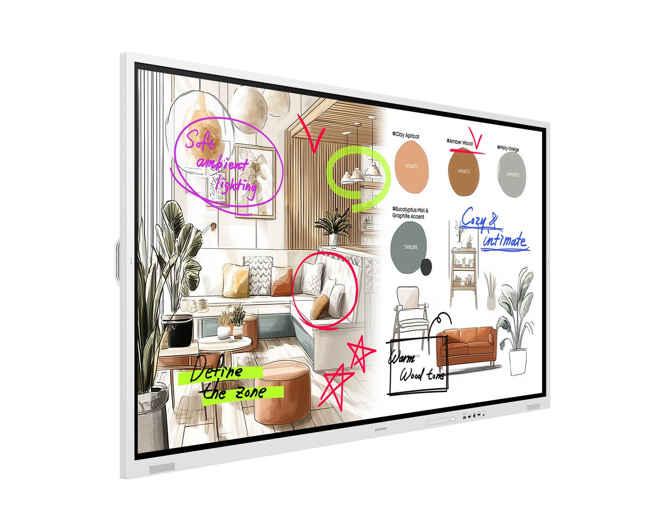 86" LED Samsung WM85FX-Flip Pro, UHD, 450cd, 12/ 7 