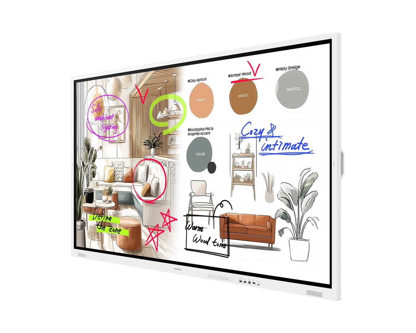 86" LED Samsung WM85FX-Flip Pro, UHD, 450cd, 12/ 7 