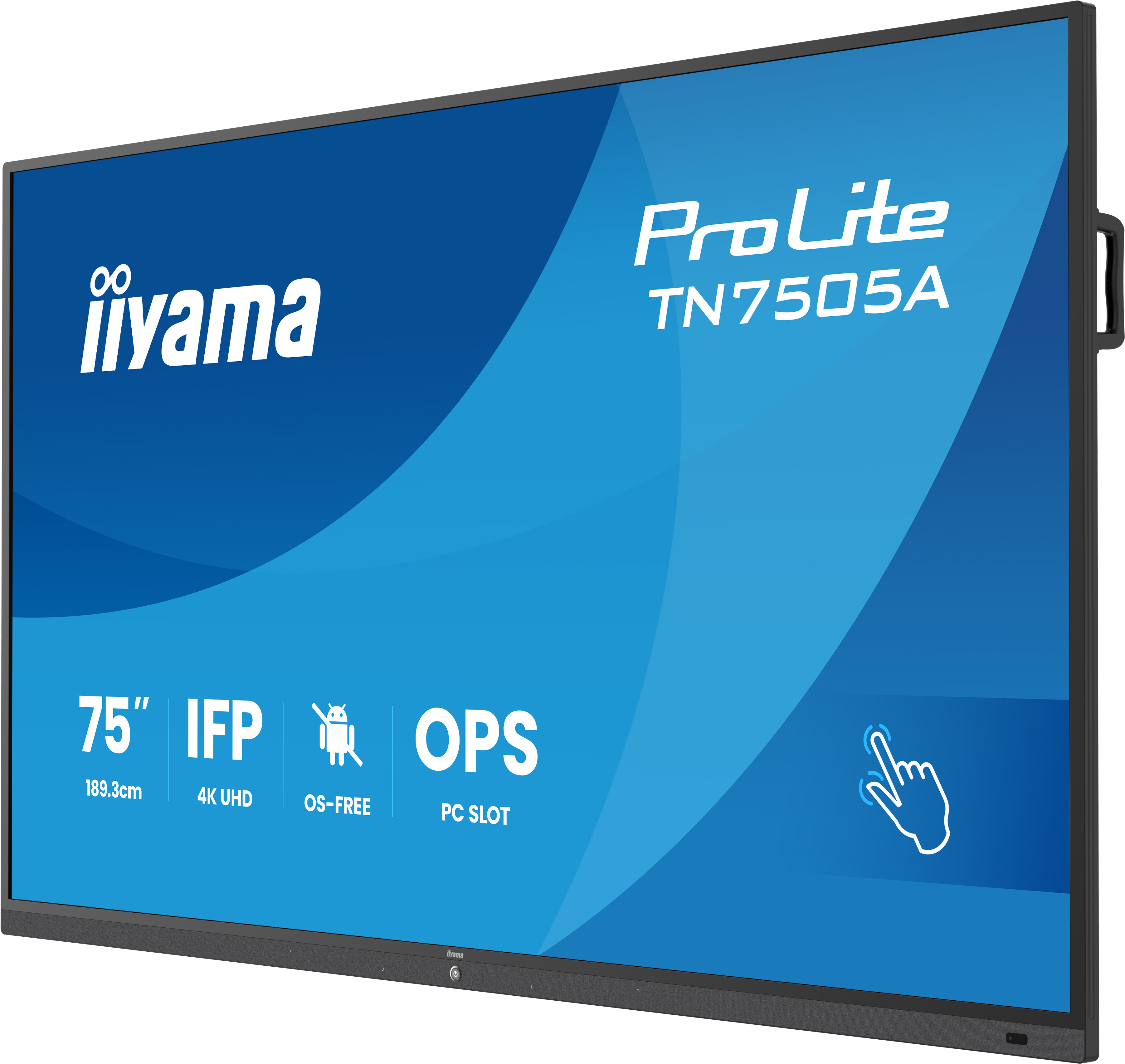 75" iiyama TN7505A-B1AG: IPS, 4K, no Android 