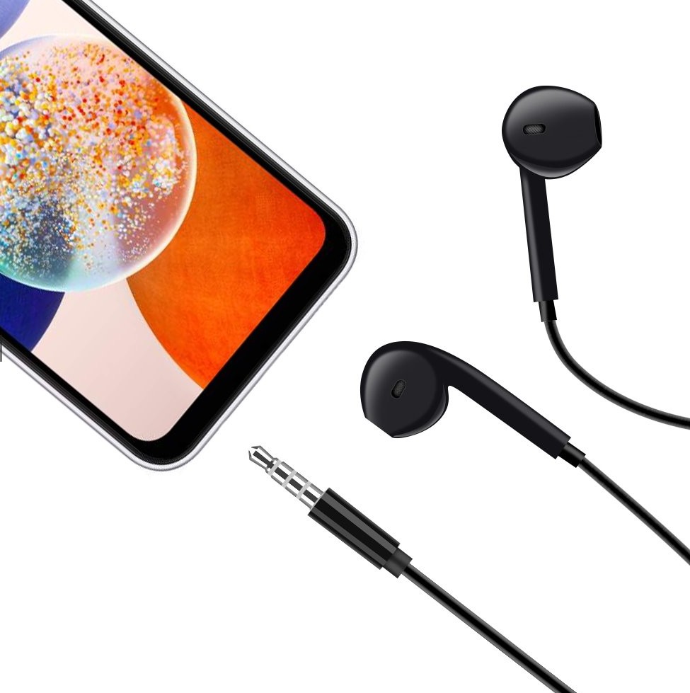 OBAL:ME Drôtové Slúchadlá 3.5mm Jack Black 