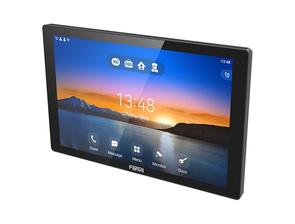 Fanvil i507W Android vnútorná 10.1" dotyková stanica, 2x SIP, Wi-Fi 