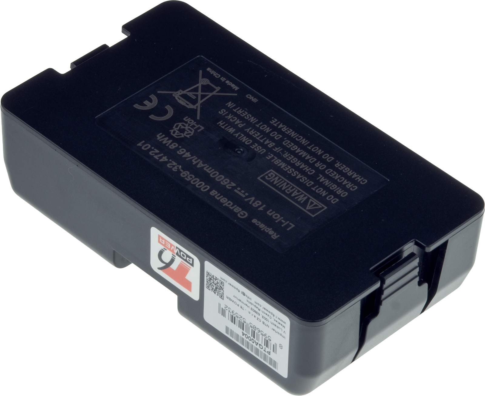 Batéria T6 Power pre Gardena Sileno minimo 250, City 250, 400, 500, 18V, 2600mAh, 46, 8Wh, Li-ion 