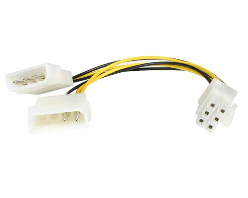 Redukcia napájacia 5.25" Molex-6 pin pre graf.karty 