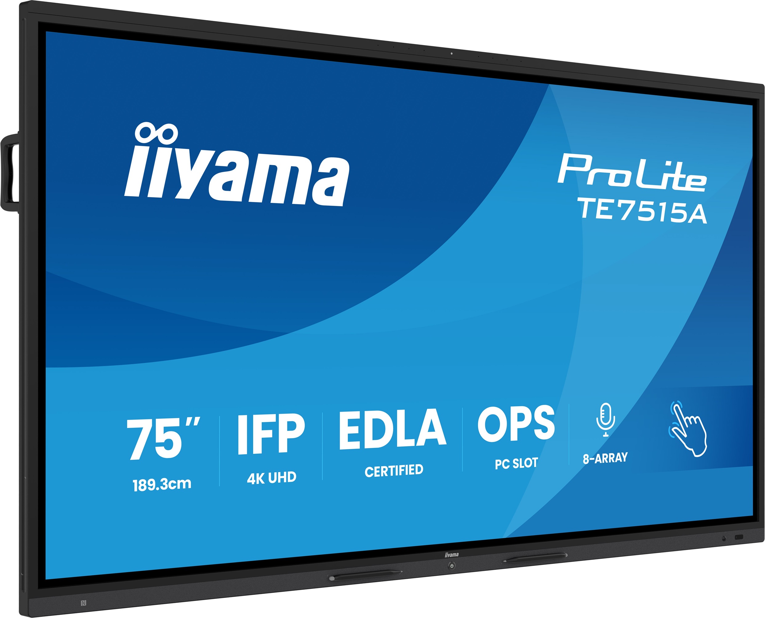 75" iiyama TE7515A-B2AG: VA, 4K, EDLÁ, NFC 
