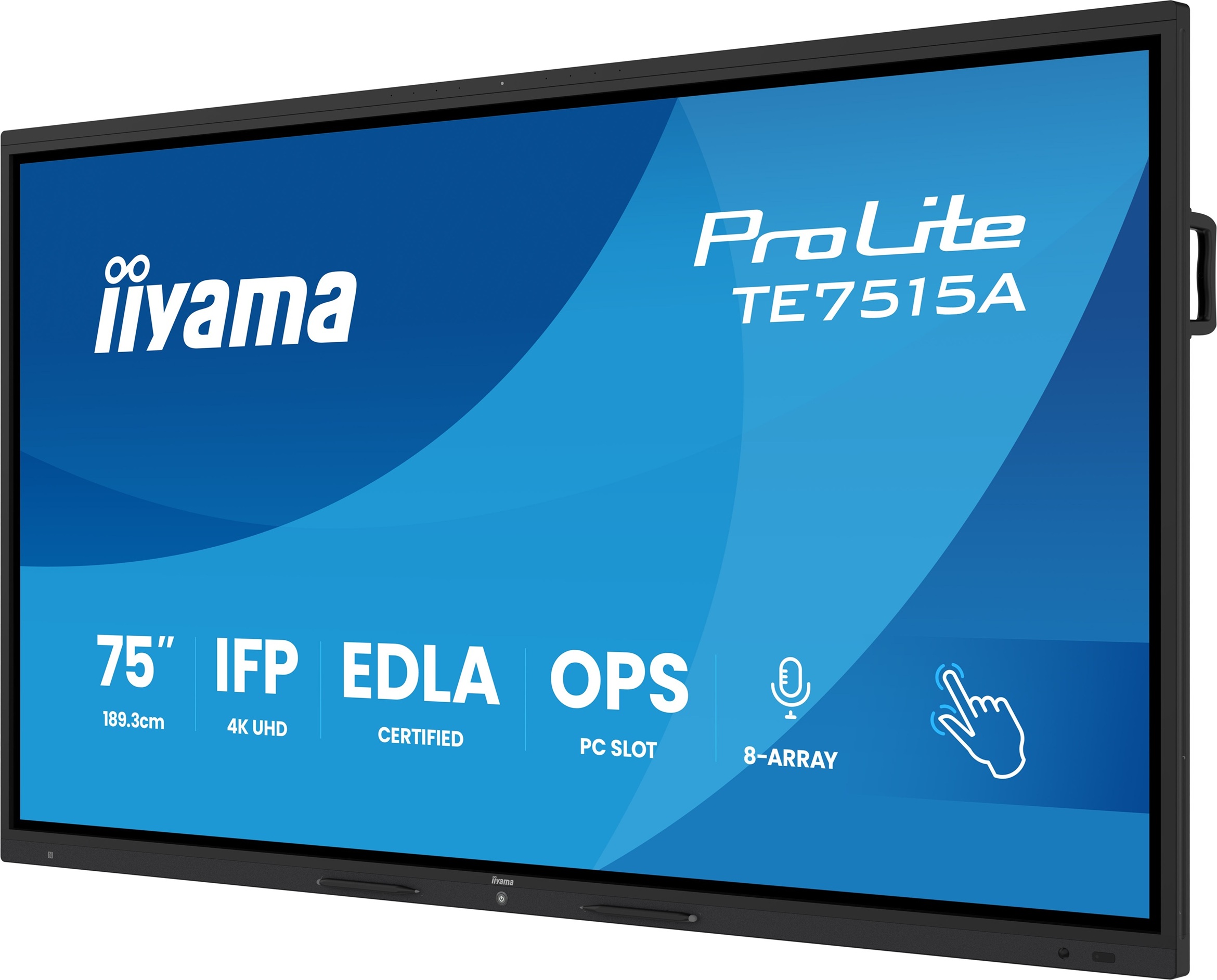 75" iiyama TE7515A-B2AG: VA, 4K, EDLÁ, NFC 