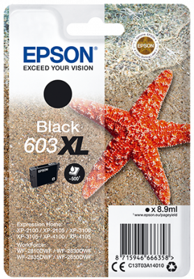 EPSON siglepack, Black 603XL