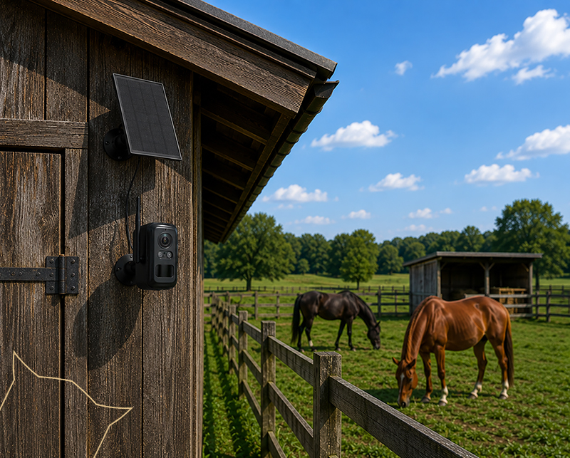 Set solárnych kamier Viking HUB S04/ 8000 mAh/ mobilné aplikácie/ outdoor 