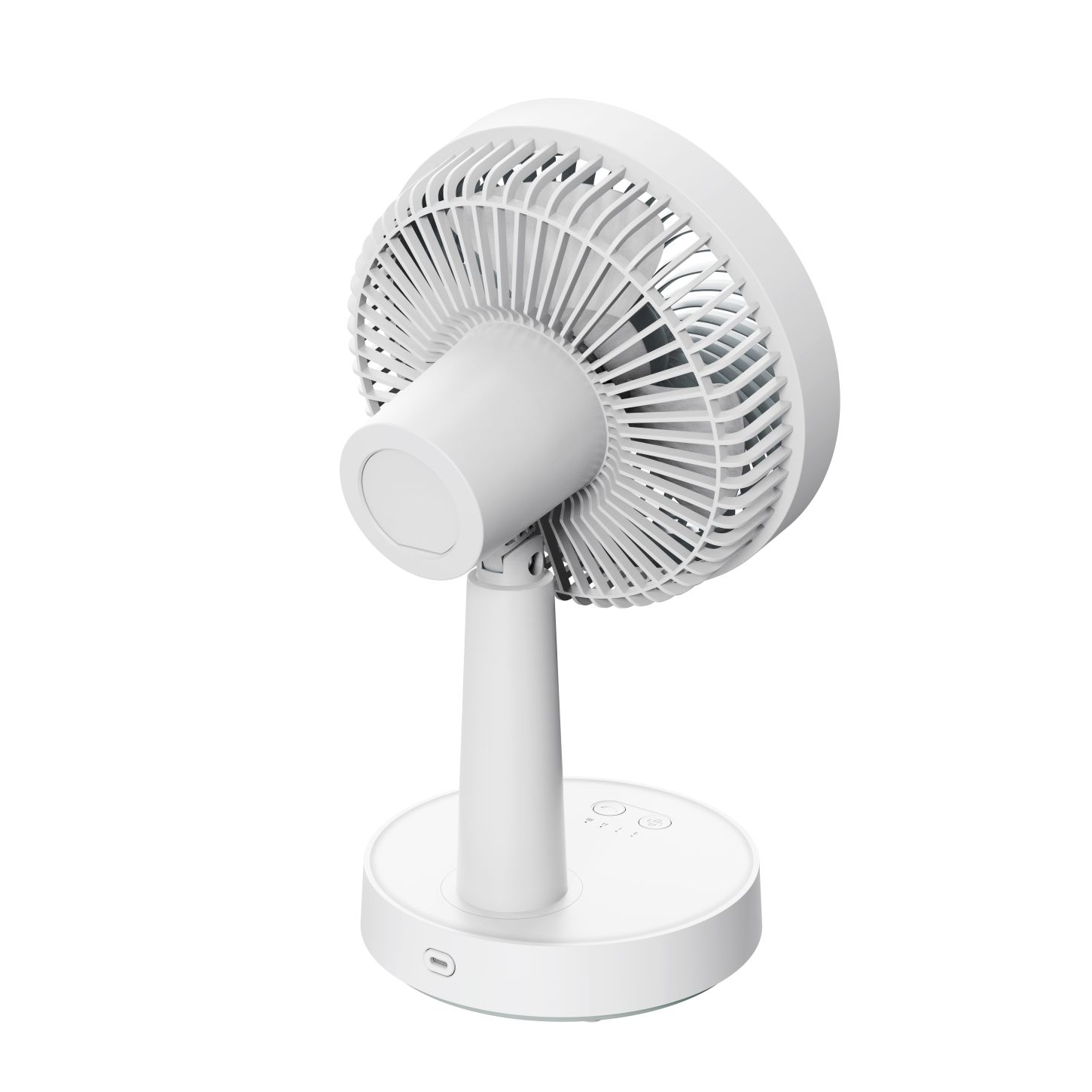 Platinet PRDF0536 stolný ventilátor 16 cm, funkcia nočného osvetlenia, oscilácia, akumulátor 3000 mAh,  