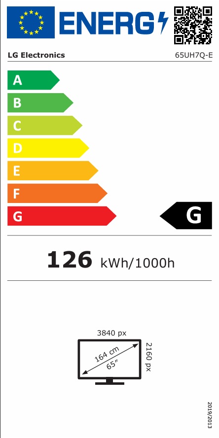 65" LG LED 65UH7 - UHD, 700cd, IPS, 24/ 7 