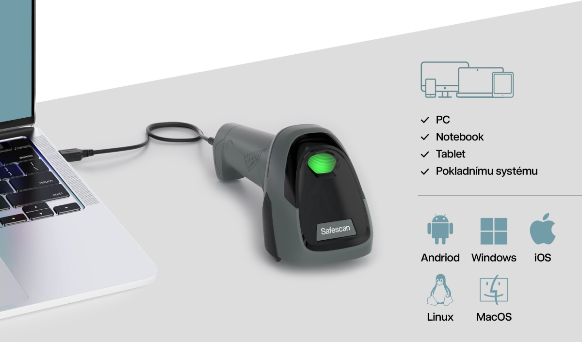 Čítačka čiarových kódov Safescan 310-W 