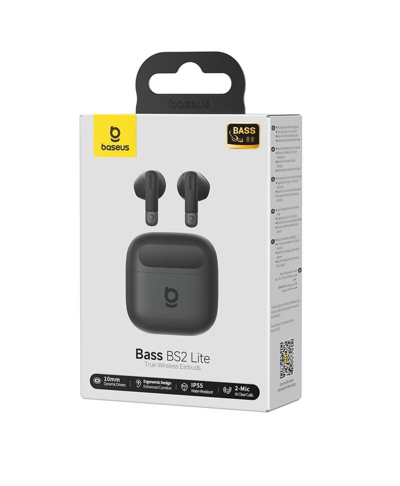 Baseus Bass BS2 Lite Bezdrôtové Slúchadlá Cosmic Black 