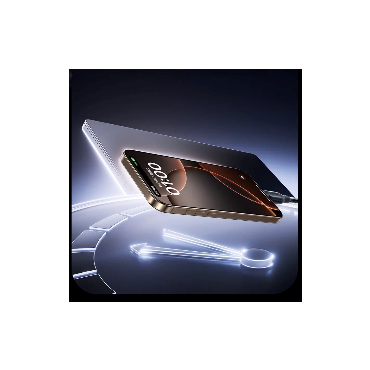Baseus PicoGo Fast Charging Dátový Kábel USB-C - USB-C 240W 2m Cosmic Black 