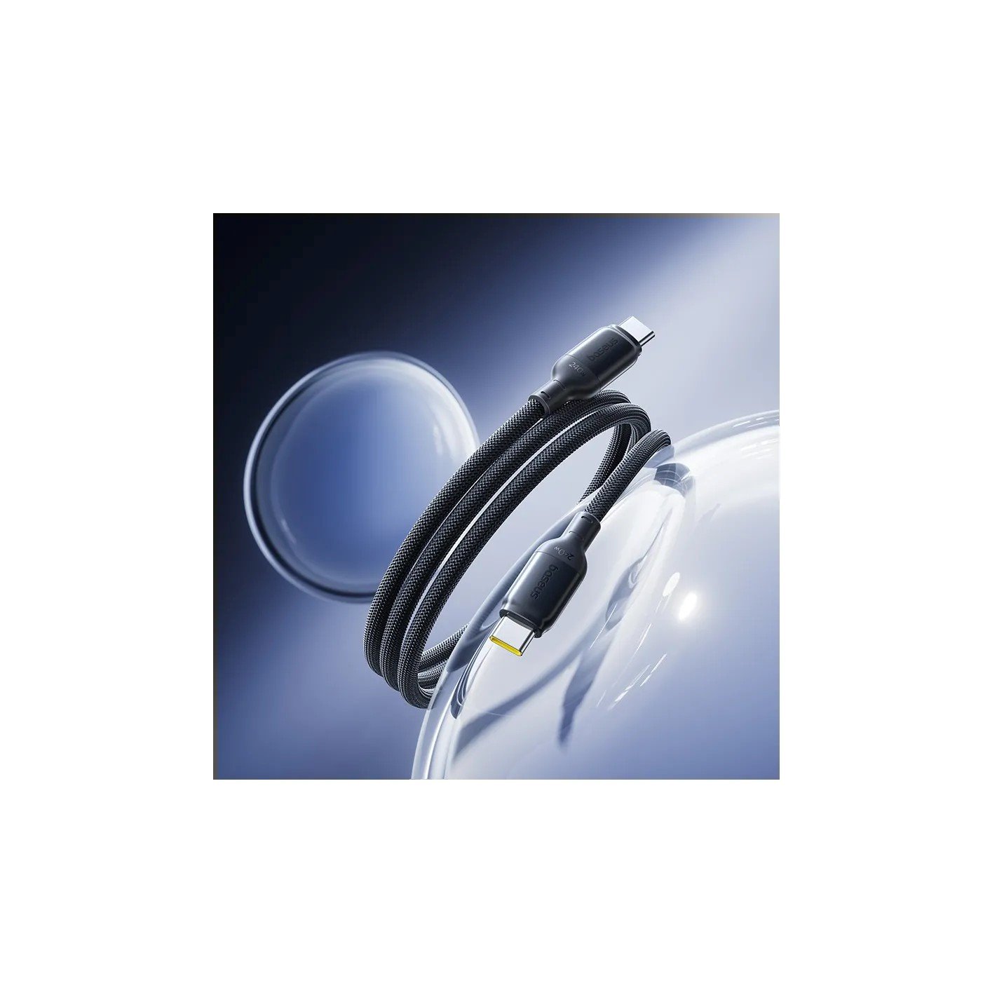 Baseus PicoGo Fast Charging Dátový Kábel USB-C - USB-C 240W 2m Cosmic Black 