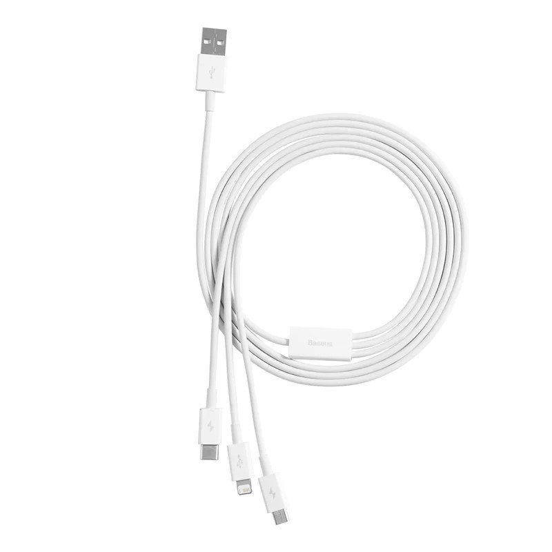 Baseus Superior Series Fast Charging Dátový Kábel USB-A - USB-C/ microUSB/ Lightning 3.5A 1m Stellar W 