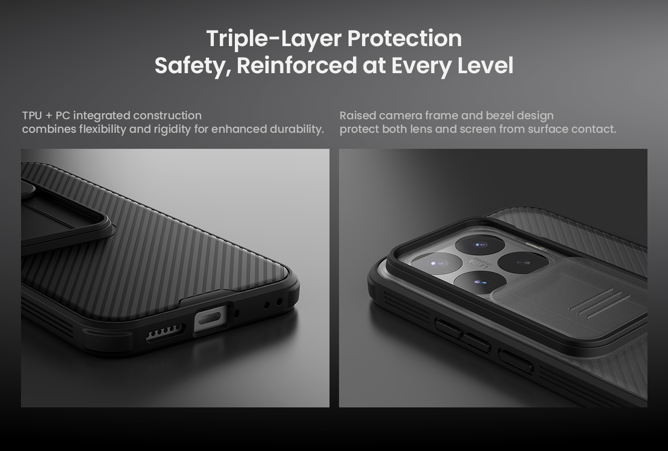 Nillkin CamShield PRO Zadný Kryt pre Xiaomi 17T Transparent Black 