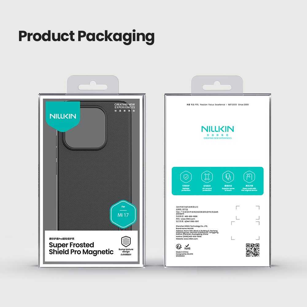 Nillkin Super Frosted PRO Magnetic Zadný Kryt pre Xiaomi 17 Black 