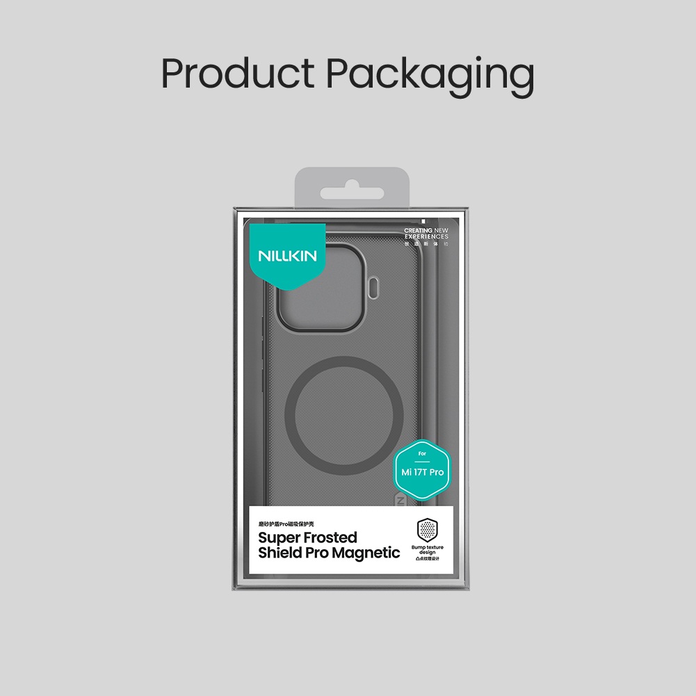 Nillkin Super Frosted PRO Magnetic Zadný Kryt pre Xiaomi 17T Pro Transparent Black 