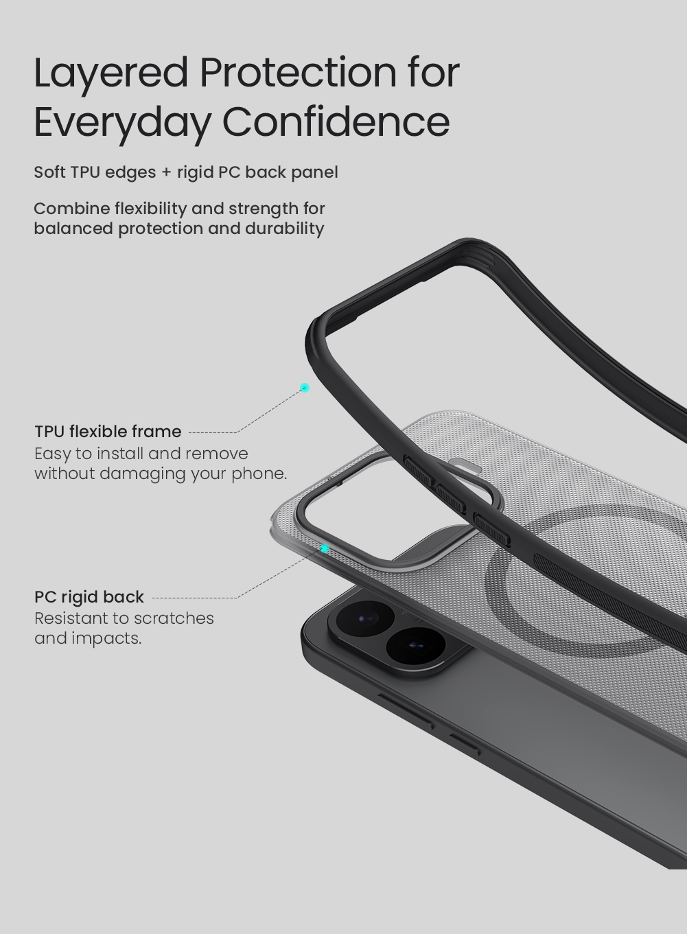 Nillkin Super Frosted PRO Magnetic Zadný Kryt pre Xiaomi 17T Pro Transparent Black 