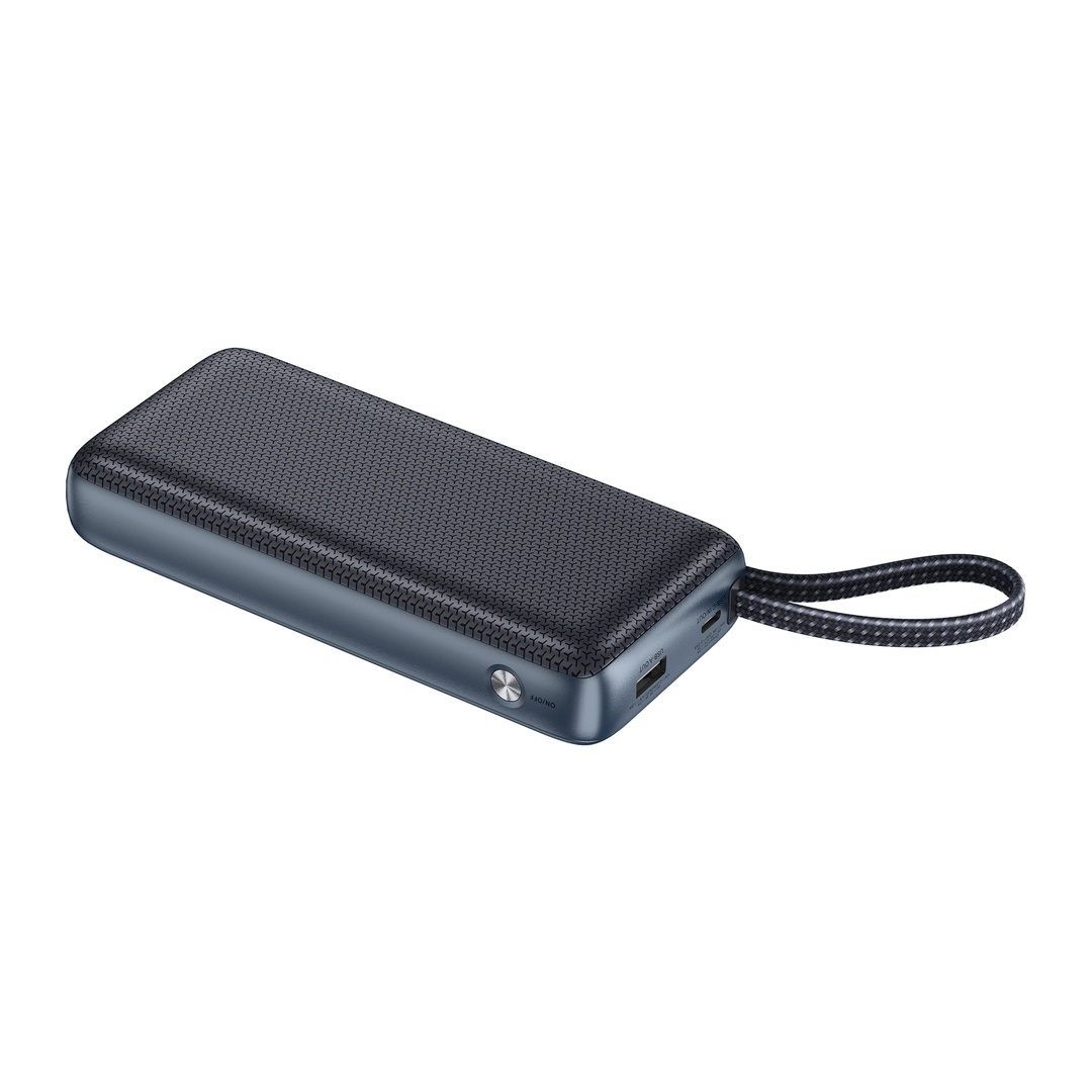 Sandberg All-in1 Powerbank 20000 mAh PD 67W, powerbanka s integrovaným USB-C káblom, čierna 