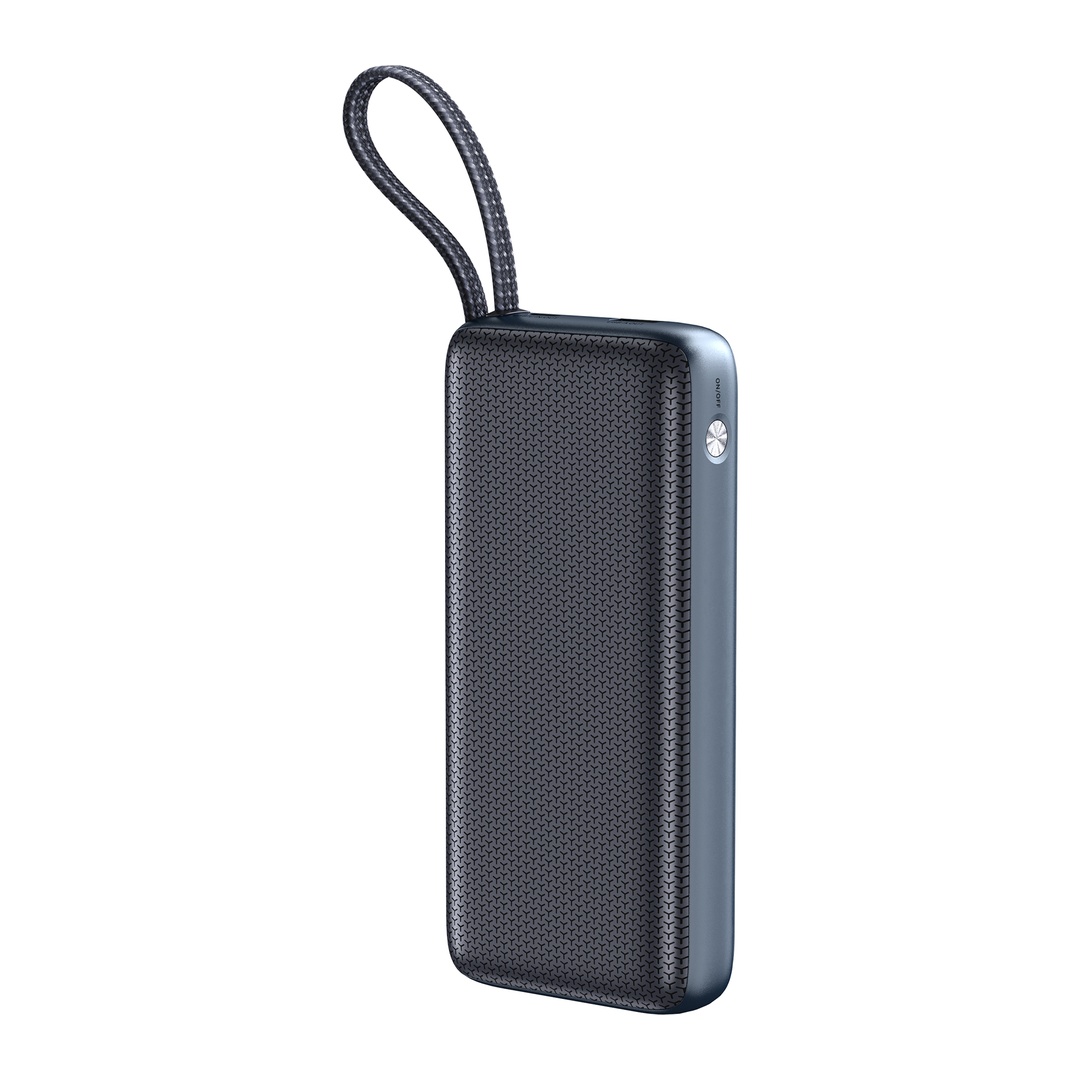 Sandberg All-in1 Powerbank 20000 mAh PD 67W, powerbanka s integrovaným USB-C káblom, čierna 