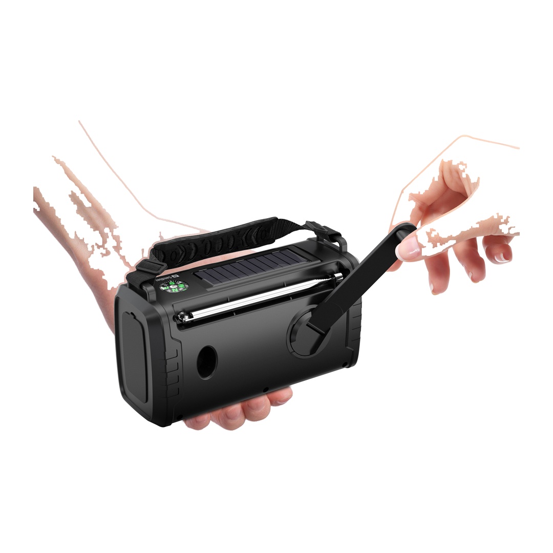 Sandberg Survivor DAB Radio All-in-1 20000 mAh, outdoorové rádio, BT reproduktor, powerbanka, čierna 