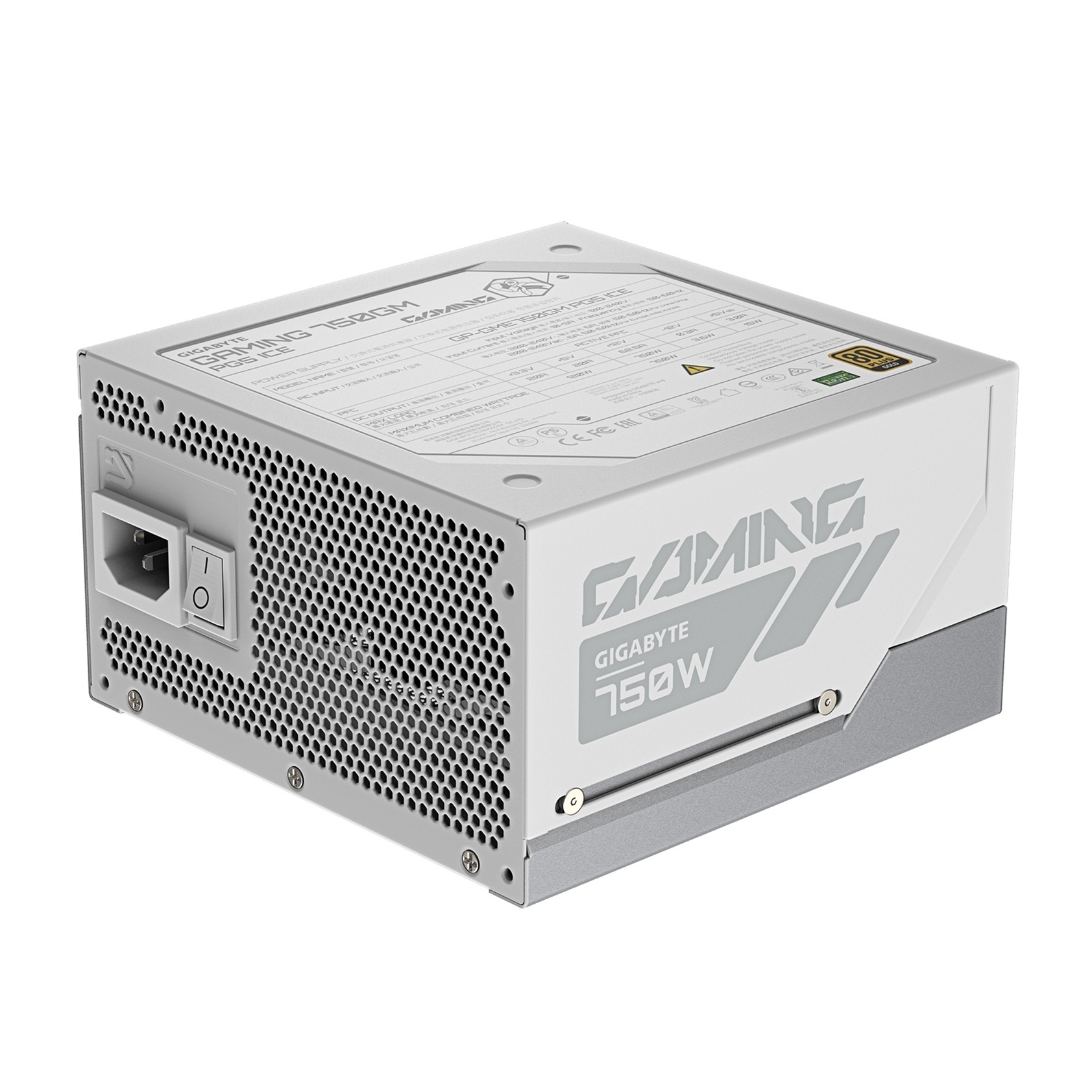 GIGABYTE GAMING 750GM PG5 ICE/ 750W/ ATX 3.1/ 90%/ Modular/ Retail 