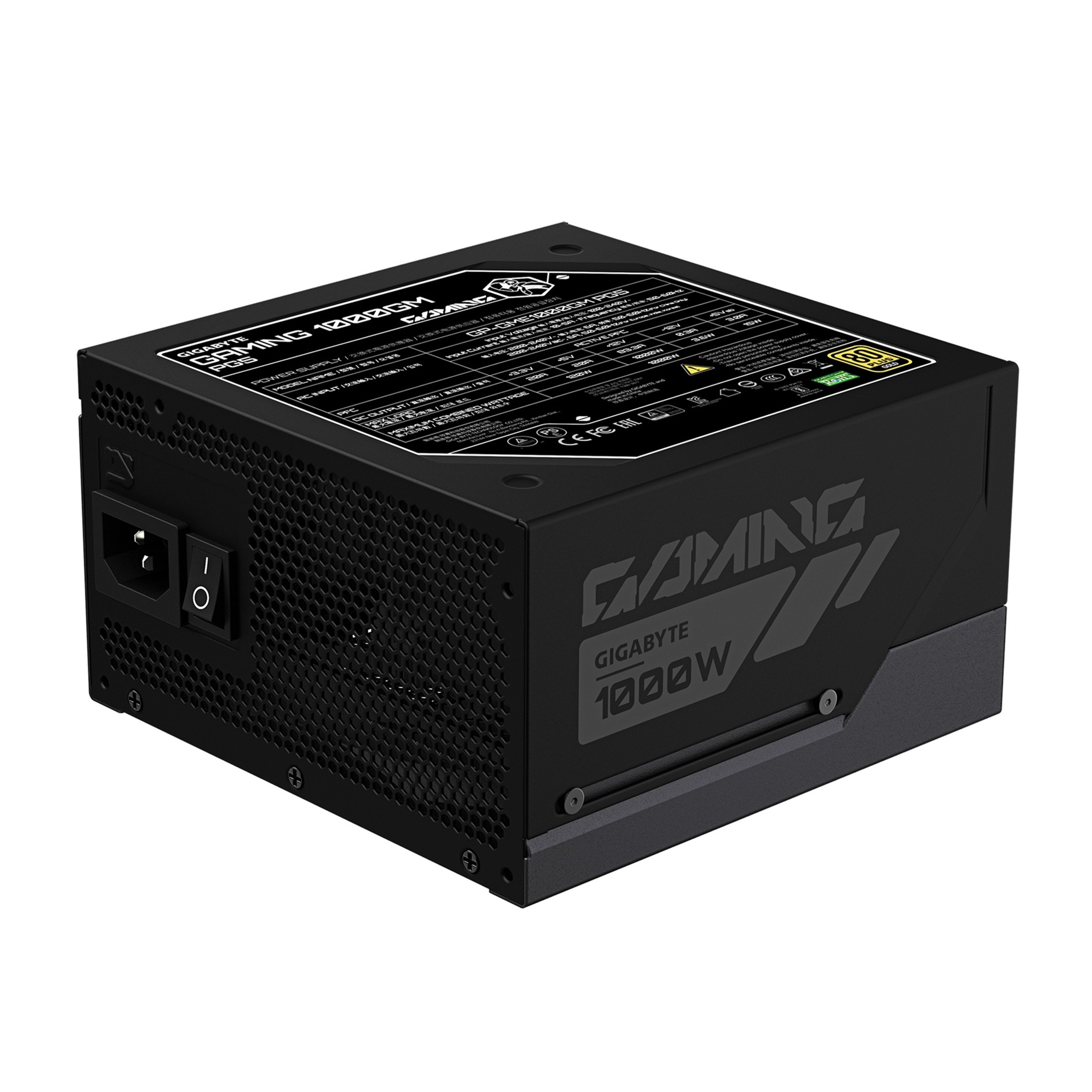 GIGABYTE GAMING 1000GM PG5/ 1000W/ ATX 3.1/ 90%/ Modular/ Retail 