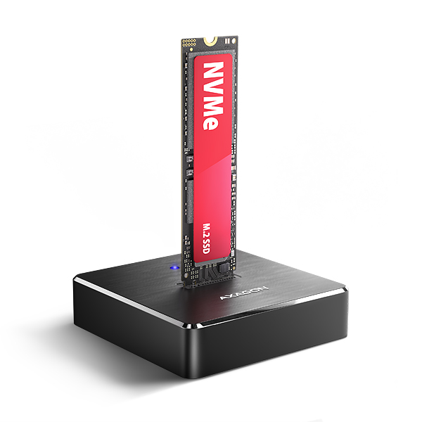 AXAGON ADSA-M2C11, USB-C 10Gbps dokovacia stanica pre 1× M.2 NVMe/ SATA SSD 