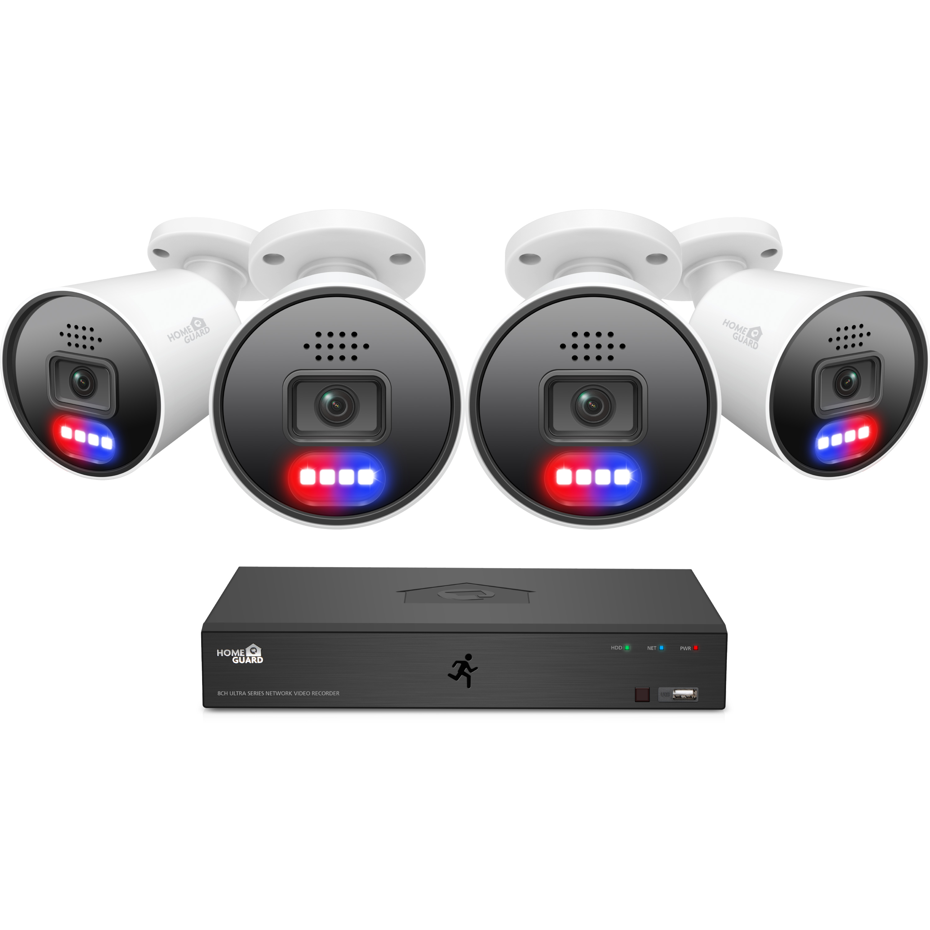 iGET HGNVK88604 - Kamerový MegaHD 6K PoE SMART set, 8CH NVR + 4xIP 6K kamera, zvuk, AI detekcia 