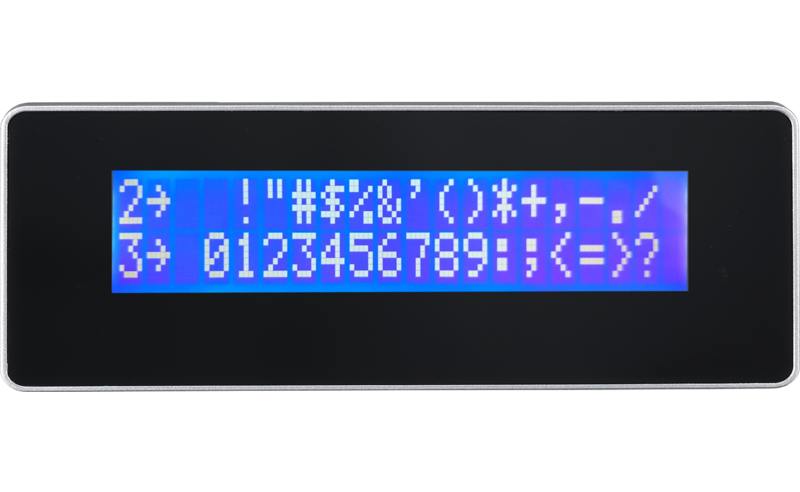 LCD displej zákaznícky LCM 20x2 pre AerPOS, čierny 