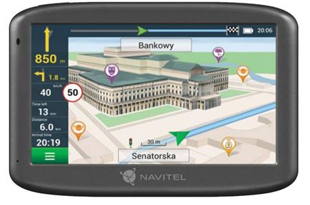 Naviteľ GPS navigácia E505 + magnetický držiak