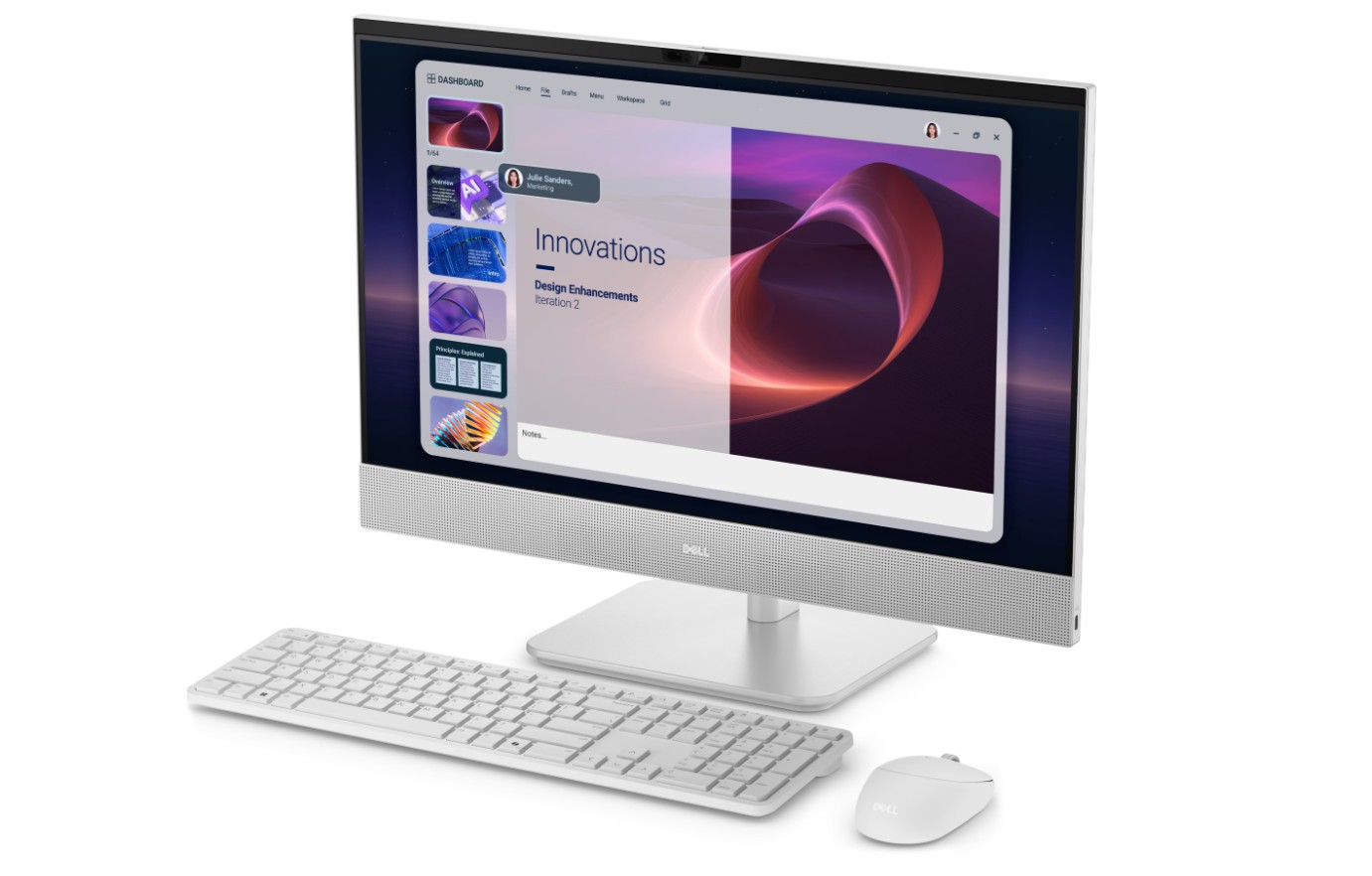 Dell/ 24 EC24260/ 23, 8"/ FHD/ T/ U7-355/ 32GB/ 1TB/ Intel int/ W11P/ Biela/ 1R 