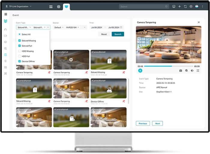VIGI cloud VMS 5 basic license for a camera 