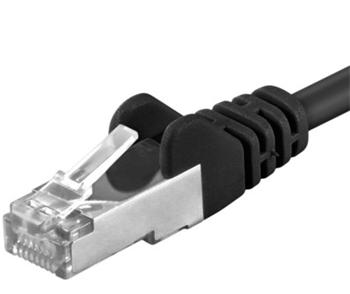 Premiumcord Patch kábel CAT6a S-FTP, RJ45-RJ45, AWG 26/ 7 0, 25 m čierna