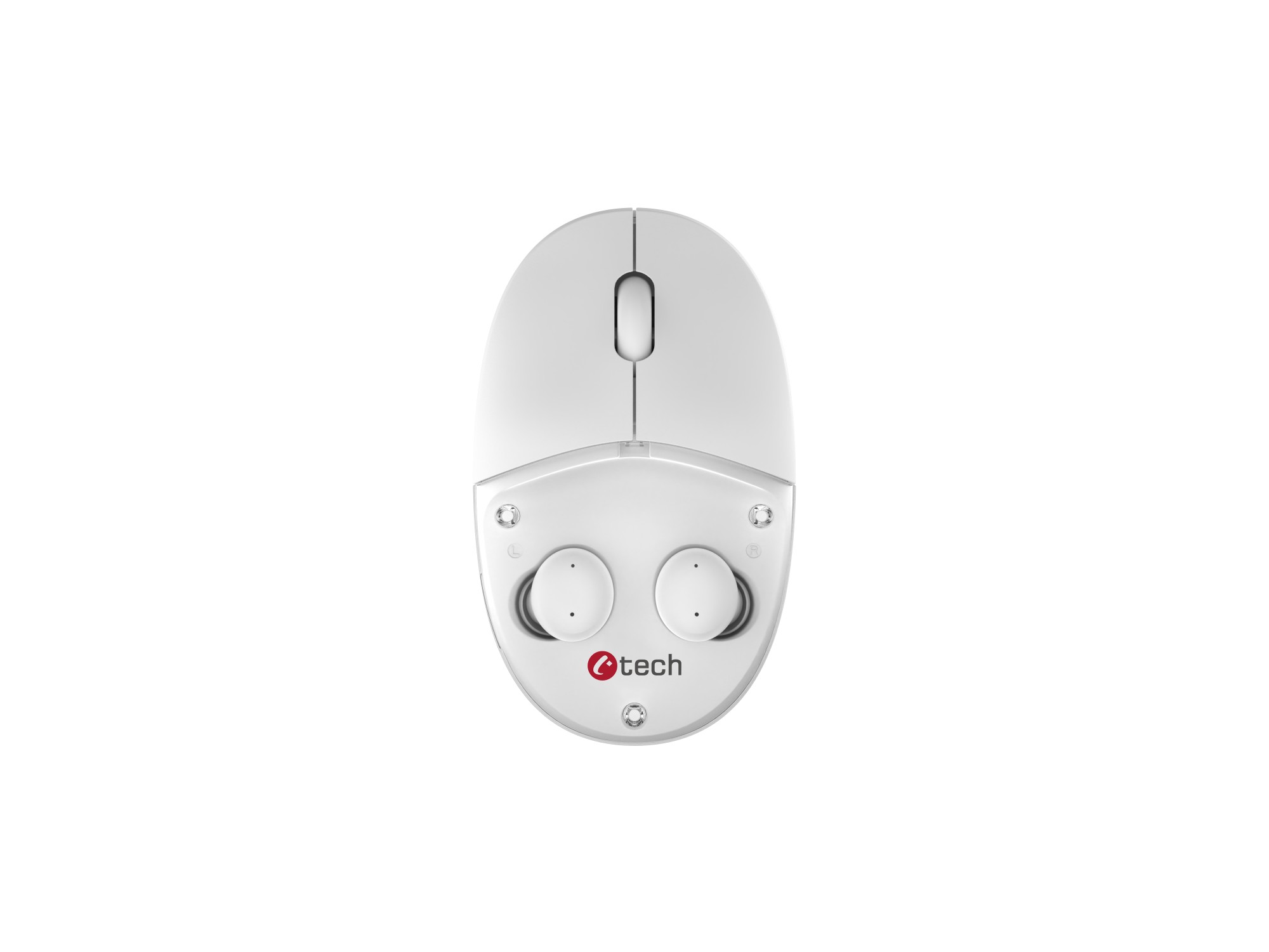 Myš s TWS slúchadlami C-TECH WLM-21 Dual mode,  