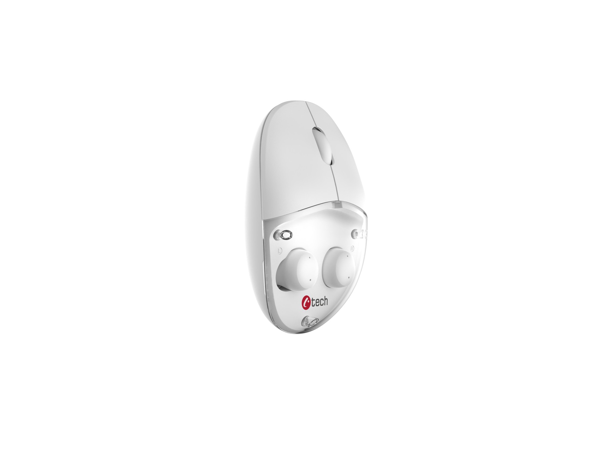 Myš s TWS slúchadlami C-TECH WLM-21 Dual mode,  