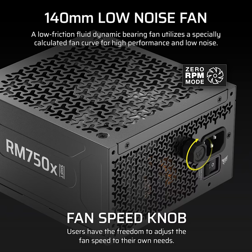 CORSAIR RM750x SHIFT 80+ GOLD, MODULAR 