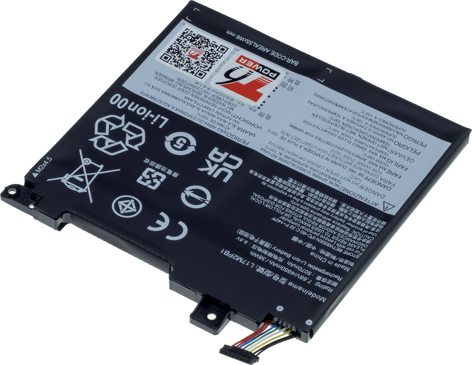Batéria T6 Power pre Lenovo V330-14IKB, V330-14ARR, V130-14IKB, 4950mAh, 38Wh, 2cell, Li-pol 