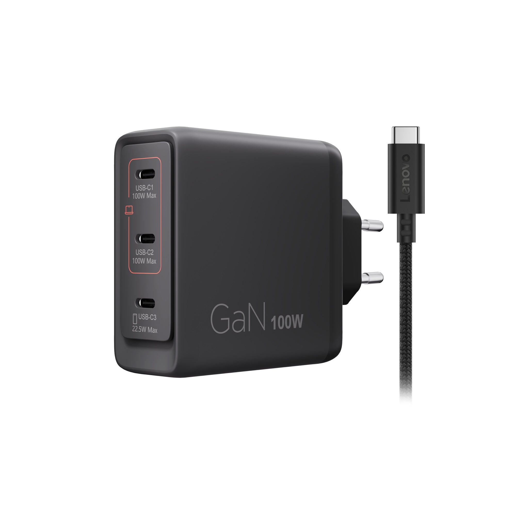 Lenovo Multi-port USB-C 100 W GaN Charger 