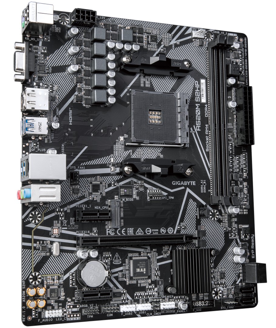 GIGABYTE A520M S2HP/ AM4/ mATX 