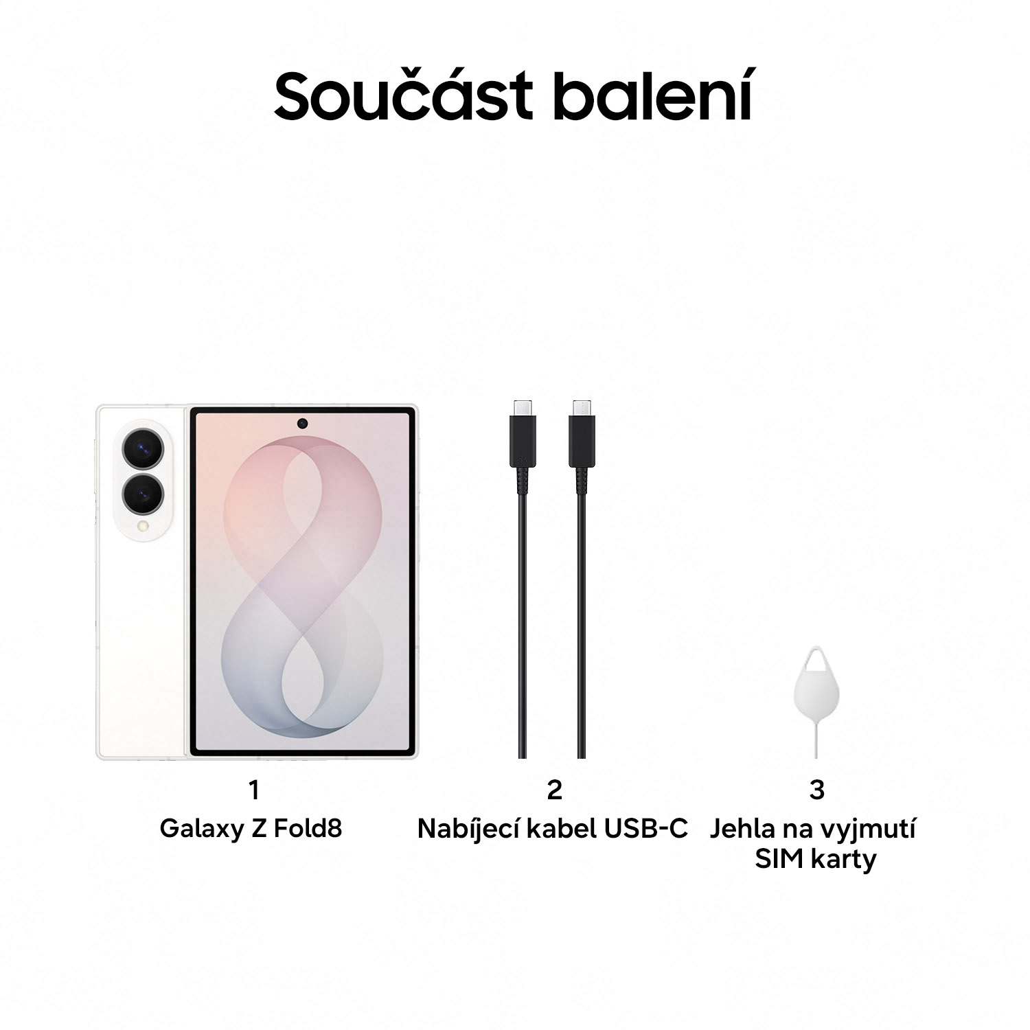 Samsung Galaxy Z Fold 8/ 12GB/ 256GB/ Cream 