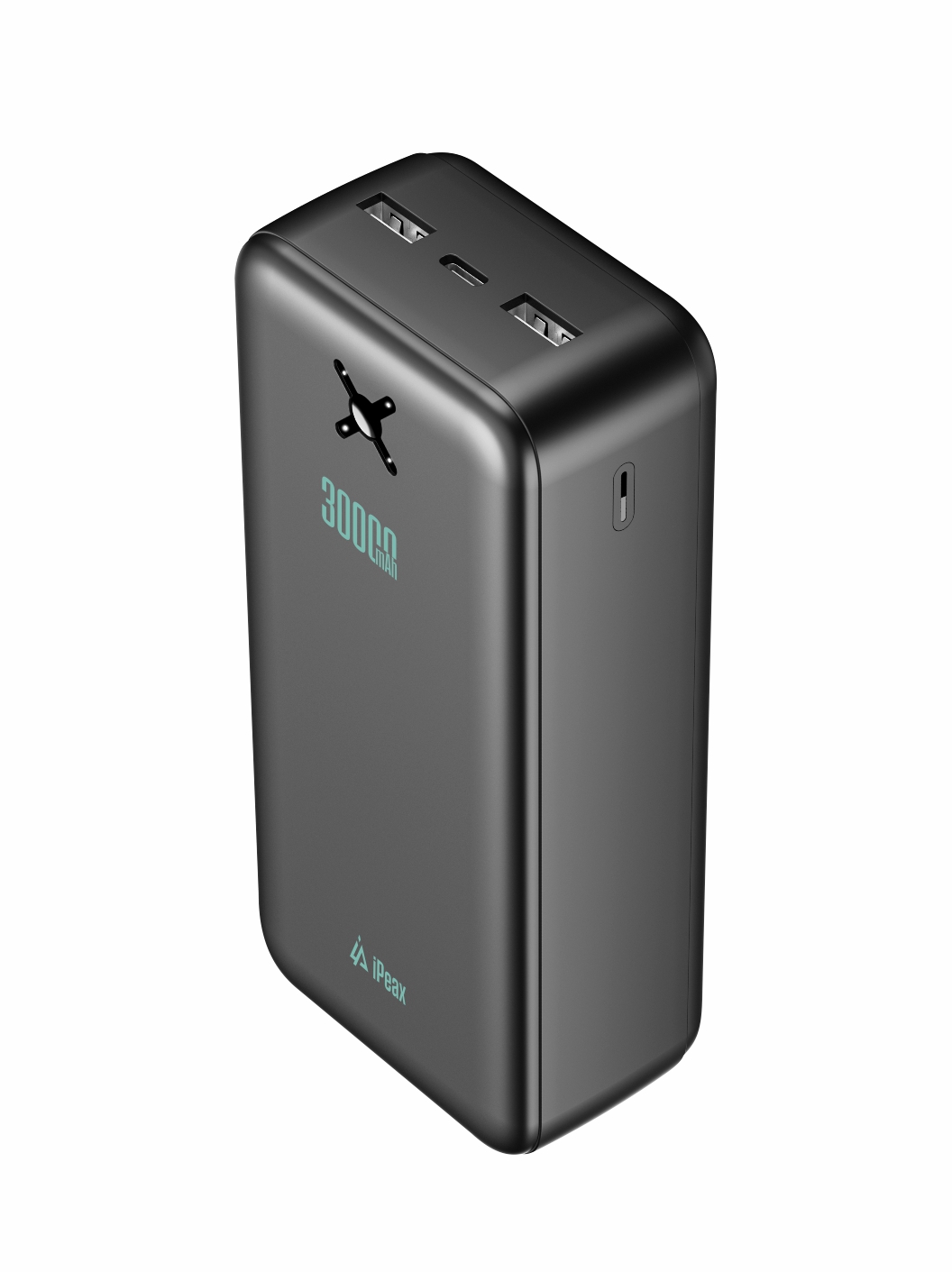 POWER BANKA 30000 mAh, 10, 5 W, 2x USB-A ČIERNA 